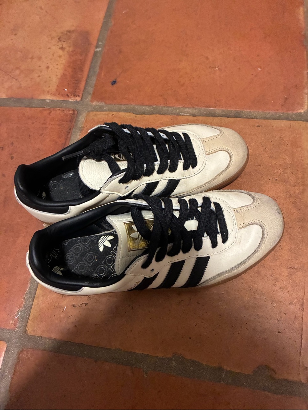 adidas Samba Sneaker - Off-White/Black/Gum - Picture 3 of 4